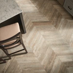 Glee chevron tile flooring | Brooks Flooring Services Inc